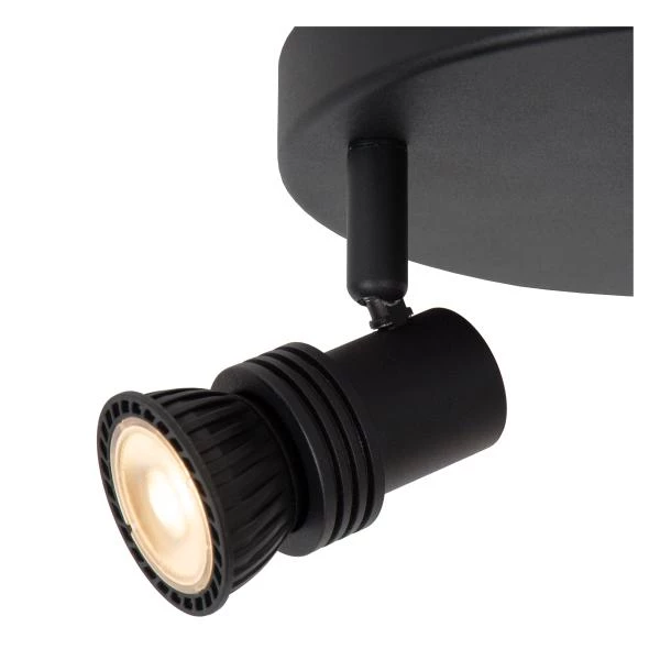 Lucide KIANTI - Ceiling spotlight - Ø 15 cm - 2xGU10 - Black - detail 1